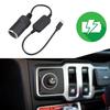 Кабель-адаптер USB Type C на 12 В для прикуривателя, кабель-адаптер USB Type C на 12 В для автомобильного вентилятора, светодиодных фонарей