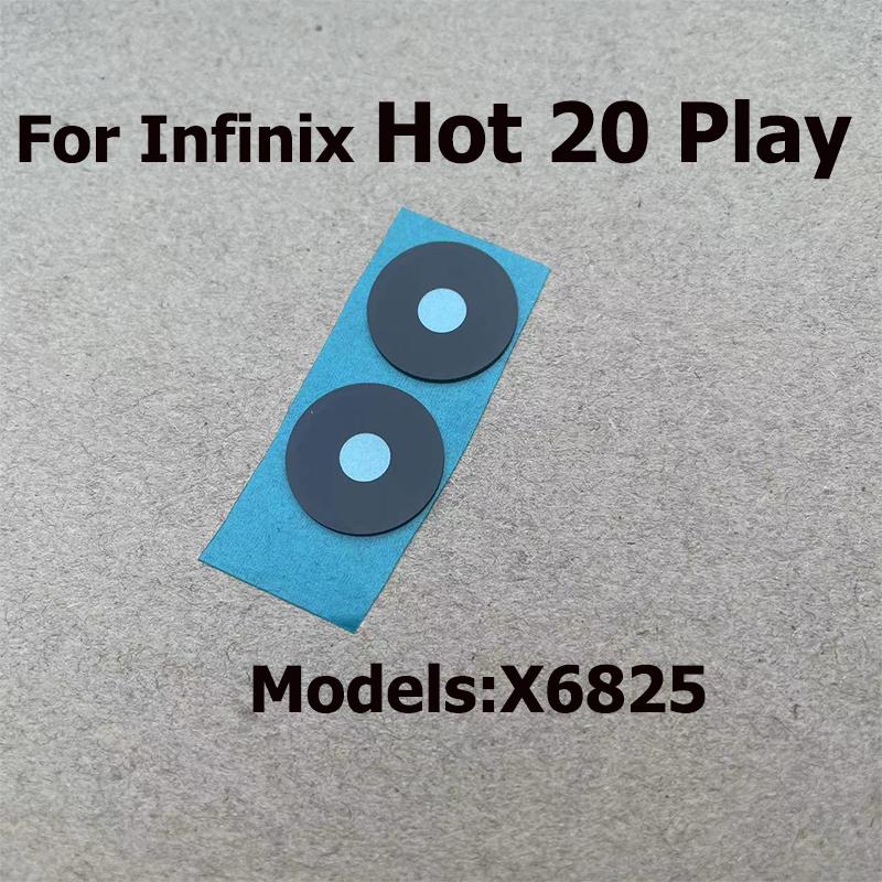 Rear Back Camera Glass Lens For Infinix Hot 20 20i Play With Glue Sticker Replacement Parts