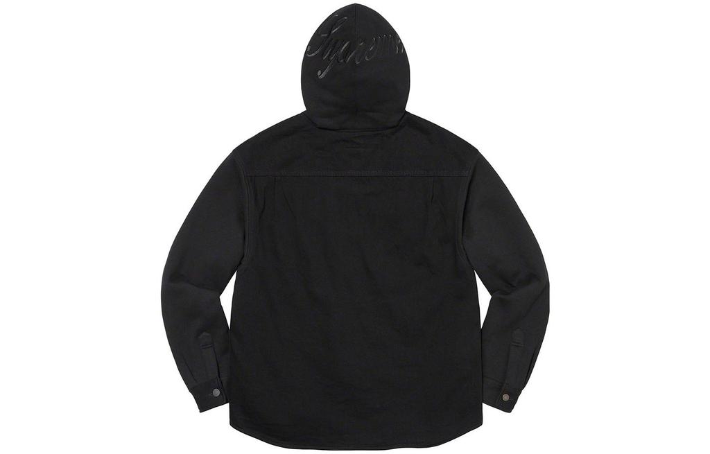 Men's Shirt Supreme Fleece Hooded Denim Shirt