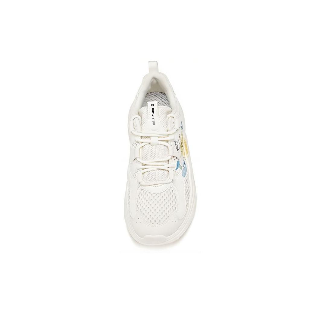 Anta Удобные универсальные кроссовки с низким верхом женские кроссовки белые желтые 122028882-4