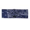 Bandana Printed Headband Women's Yoga Sports Hair Wrap Tie Paisley Twisted Stretchable Hair Band