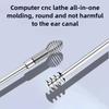 7 шт./комплект Портативный набор ложек для чистки ушей из нержавеющей стали Уход за ушами Спиральный ушной очиститель Удобный удалитель ушной серы Кюретка Для дома