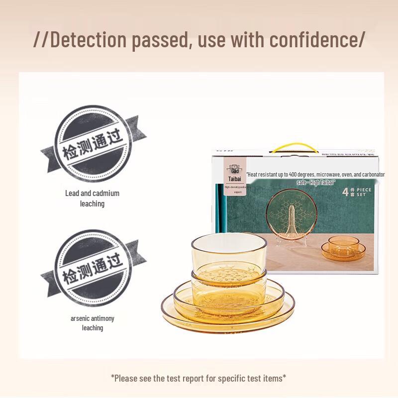 Elegant Embossed Glass Tableware Set