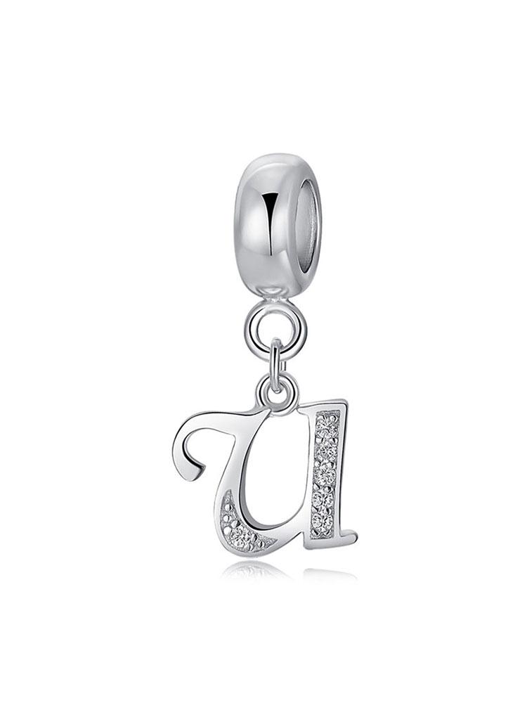 Медь Модные 26 Букв Шарм-Бусина для Женщин Подходят для Браслетов DIY Изготовление Юбилейный Подарок Изысканные Женские Украшения