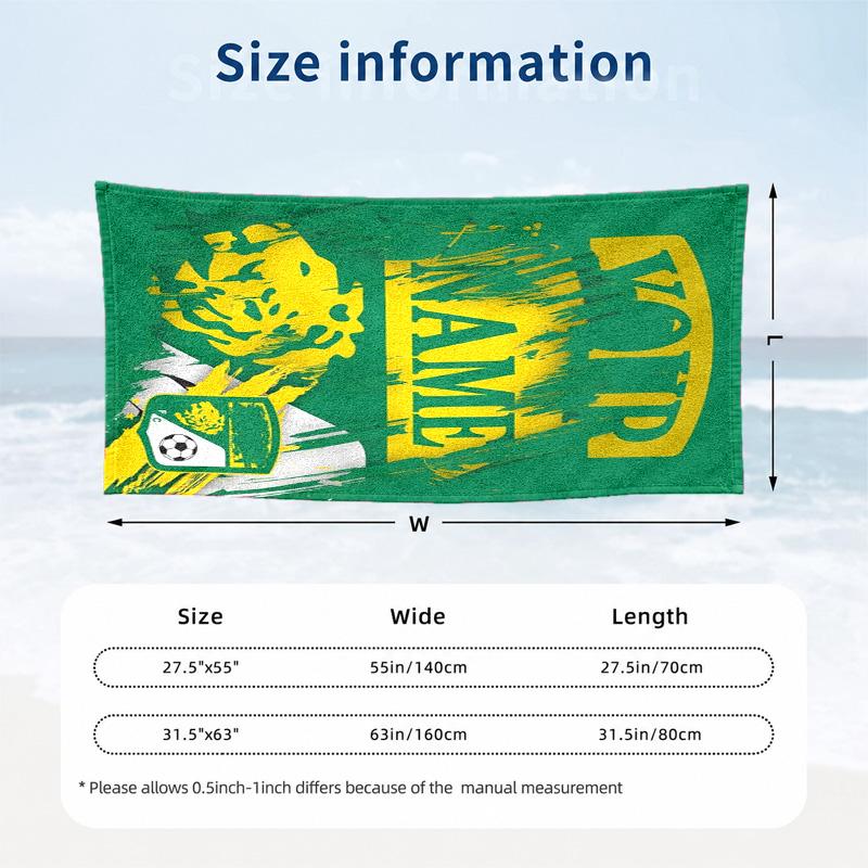 Club Leon Custom Name Beach towels also serve as bath towels summer essential a musthave for the outdoors the beach and the pool