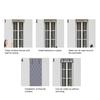 Insulated Window Covers 3-Layer Design High-Density Oxford Cloth Roll-Up Straps Winter Thermal