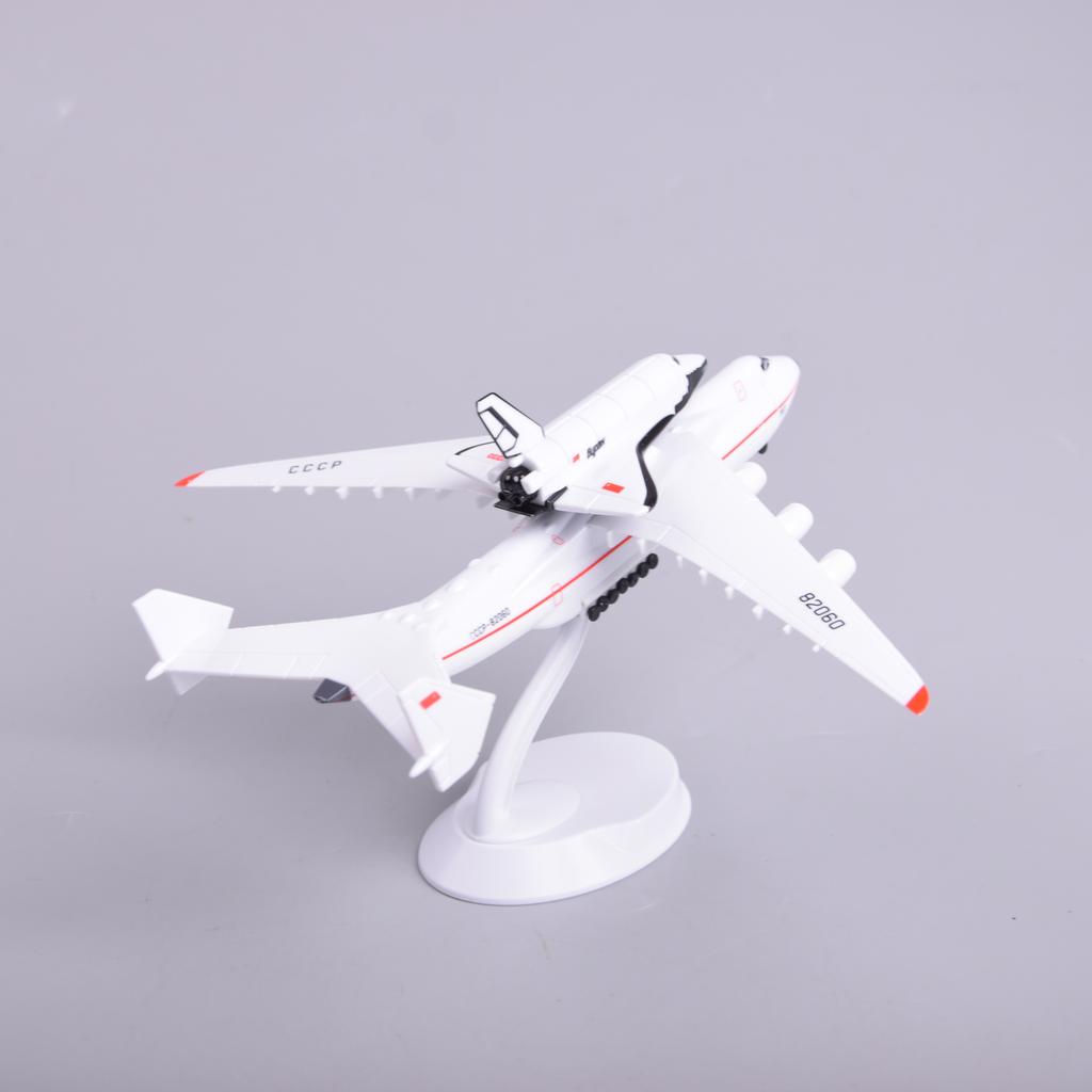 Литые самолеты масштаба 1/400 Космический шаттл Буран Большой транспортный самолет Дисплей Авиационная коллекция Подарок Реплика Материал АБС