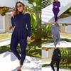 2XL-5XL Plus Size Swimwear Swimming Suit Muslimah Swimwear Women Turtle Neck Highly Elastic Women's One-piece Swimsuits