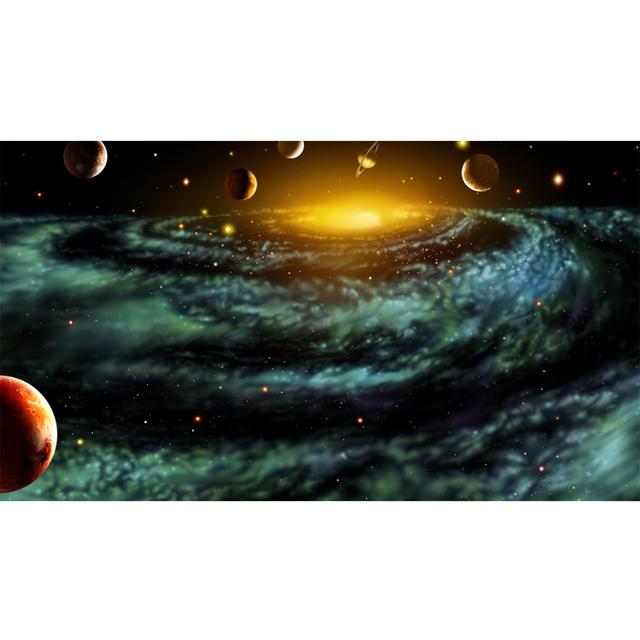 Космос Звездное небо Висящая картина Космическая туманность Украшение Картина Солнечная система Планета Орбитальная Вселенная Научно-фантастический плакат о галактике