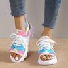Fashion Summer Mixed Colors Modern Sandals Low Heel Lace-up Women's Shoes On Sale 2025 New Flat with Shallow Fashion Women's Sandals