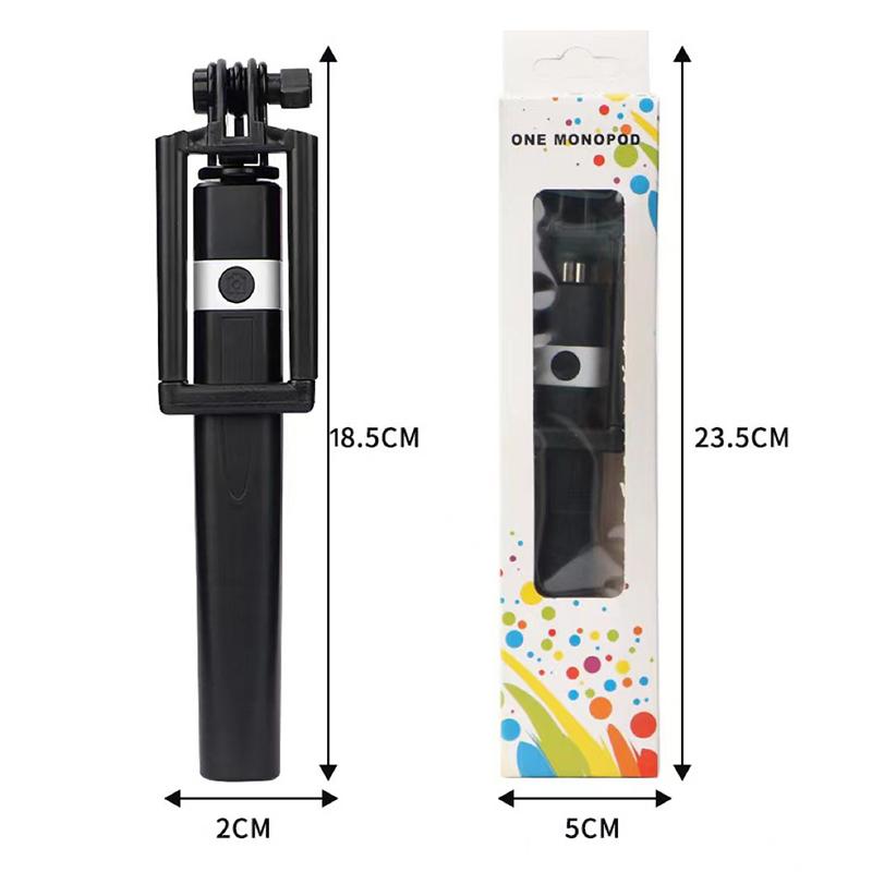 Палка для селфи с проводным управлением, подходящая вилка типа C, мини-портативная палка для селфи