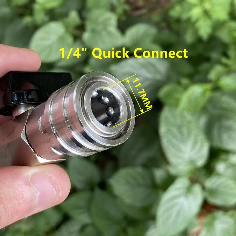 Комплект шарового крана для мойки высокого давления 1/4" быстроразъемное соединение и M22 14 мм для шланга мойки высокого давления переключатель вкл/выкл