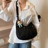 Casual Messenger Bag Women's New Commuter Versatile Shoulder Dumpling Bag Student Class Messenger Tote Bag