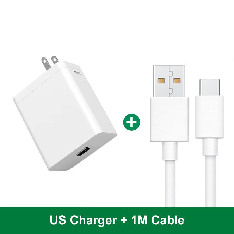 Xiaomi 33W SuperVOOC Fast Charging USB Charger USB Type C Cable For OPPO Reno 12 Pro Find X8 Pro A96 A97 A95 Samsung Xiaomi Redmi Poco