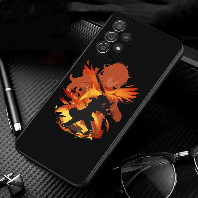 Телефон Funda Genshin Impact аниме для Samsung Galaxy A71 A52 A41 A51 A02s A12 A21s A72 A32 4g A31 A53 A23 A13 A52s 5g Capinha