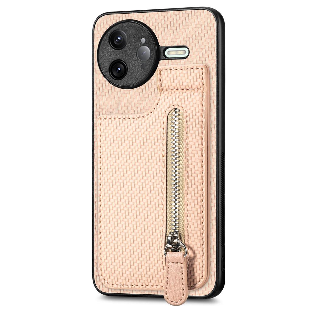 For Xiaomi Poco F7 Ultra 5G/Xiaomi Redmi K80 Pro 5G Case Leather Phone Back Cover with Zipper Card Holder Kickstand