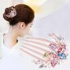 Crystal Flower Hair Comb Hairpin - Elegant Women's Alloy Hair Accessory