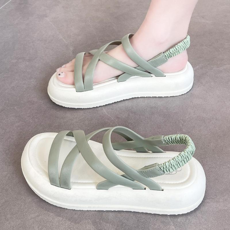 Sandals Women Summer Wear Fashion Women's Shoes with Thick Soles Beach Sandals\
