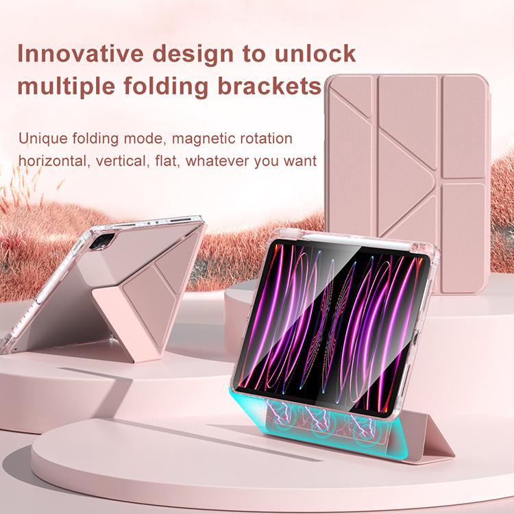 Magnetic Tablet Case for iPad Air 6 13 Inch M2 2024 M3 2025 for iPad Pro 12.9 Inch 2022 2021 2020 2018 Detachable Case Cover