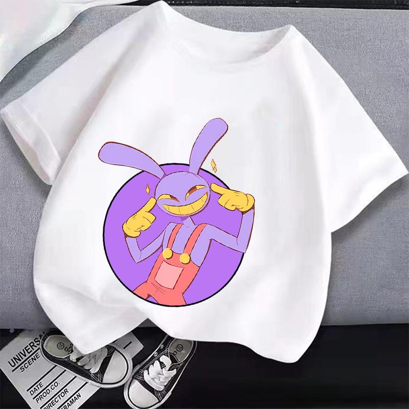 The Amazing Digital Circus Children T-Shirt Cartoon Clothes Kid Girl Boy Cotton T Shirt Baby Cute Casual Tops Birthday Gifts