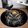 1pc Owl Moon Night Stars Chair Carpet for Office, Soft, Non-Slip Polyester Mat, Office, Living Room, Bedroom, Durable Polyester yy251207144