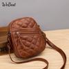 Новая сумка на плечо с текстурой мягкой кожи, ромбовидной стежкой, элегантная многослойная винтажная сумка для телефона