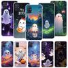 Милый Хэллоуинский Чехол-Призрак для Телефона Samsung Galaxy A52 A32 A22 A12 A02S A50S A30S A51 A31 AA71 Note 20 Ultra 10 S10 Plus Galaxy