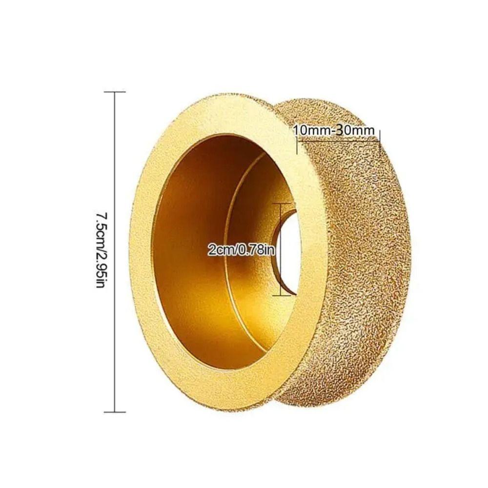 Demi-bullnose Grinding Wheel Vacuum Brazed Grinding Head  Chamfering Tool