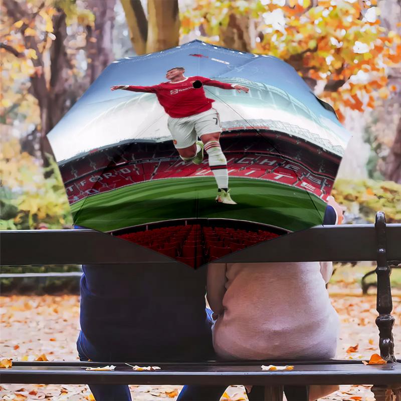Lionel Messi: Football Legend Folding umbrella Portable Suitable for all seasons Three folds Sun umbrella Sun umbrella
