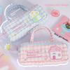 Style Embroidered Pen Bag With Spacious Storage For Daily Office And Stationery Organization
