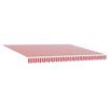 Retractable Awning Red and White 400 x 350 cm