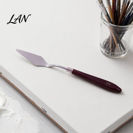 Palette Scraper for Thick Paint Oil Painting Scraper, Stainless Steel with Wooden Handle Cutter, Professional Artist Knives Evenly Mixed Art Spatula,