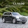 1/24 Scale Gls600 Alloy Model Car Children's Toy Car Gift Ornaments Simulation SUV Car Model Boys Collection