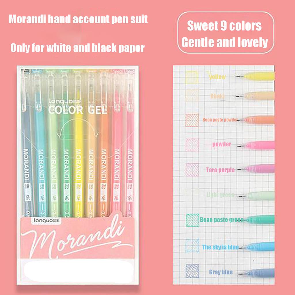Multi-color Pens Large-capacity Color Pens 9 Sets Of Stationery 10ml
