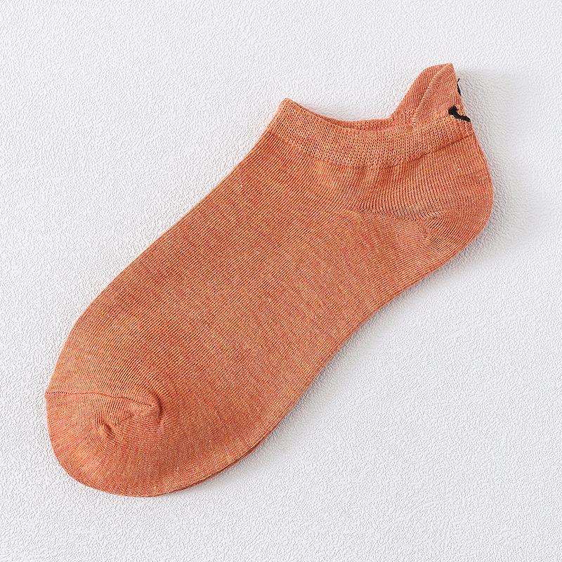 Новые женские веселые носки с мультяшным смайликом, милые вышитые носки до щиколотки, забавные носки для девочек, хлопковые носки