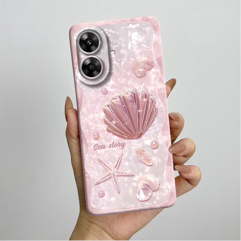 Для Realme Note 60 Чехол Красивый Цветок Защита Камеры Чехол для Телефона Для Realme Note 60 60x Мягкий Ударопрочный Чехол Funda Note60 Etui