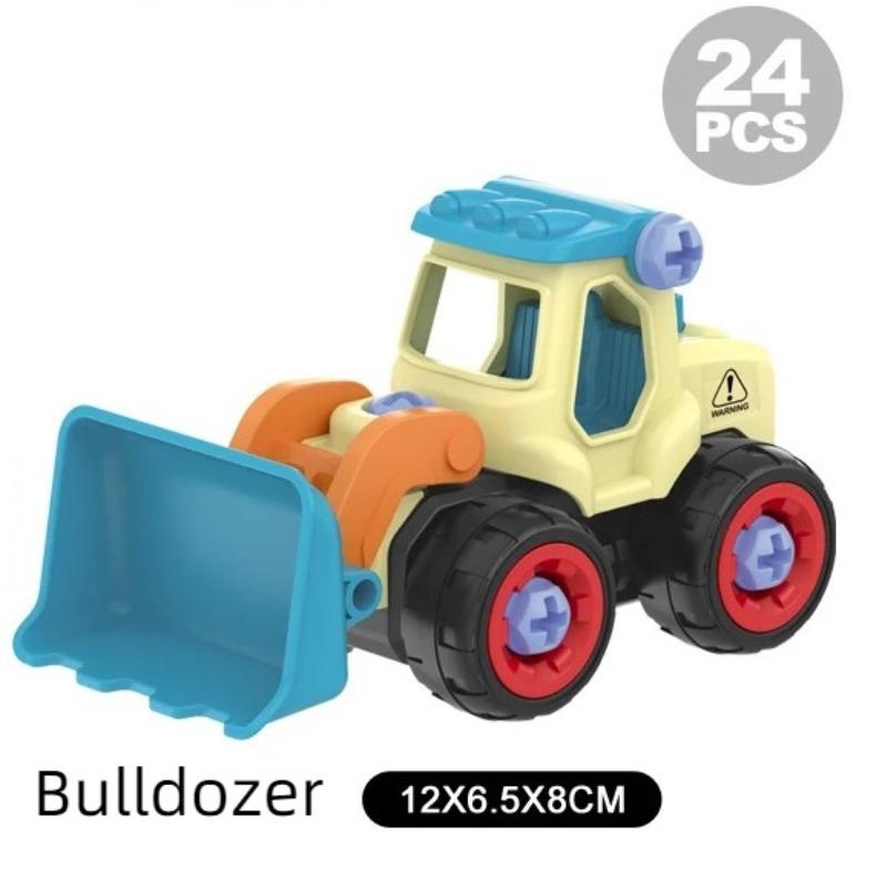 Nut Disassembly Loading Unloading Engineering Truck Excavator Bulldozer Screw Creative Tool Car Kids Puzzle Toys 4pcs/set