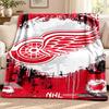 Detroit Red Wings blanket Flannel Blanket Soft Cozy Plush Throw for Sofa Bed Lightweight Home Decoration Outdoor camping