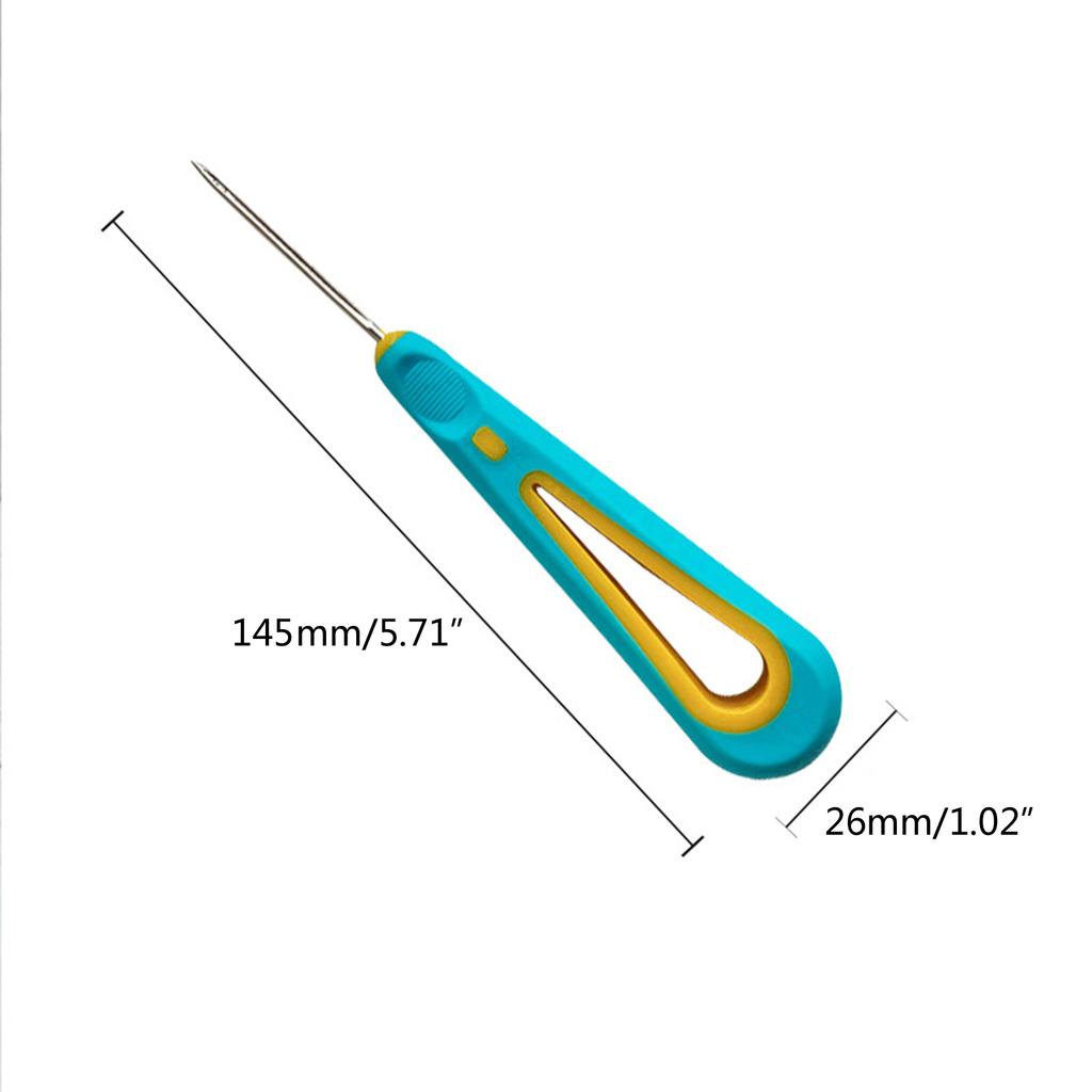 Нескользящая ручка Инструмент для шила для царапания Кожаное шило Инструмент Стальной конус Пробивка Кожаный дырокол Инструмент для шитья Ремонта