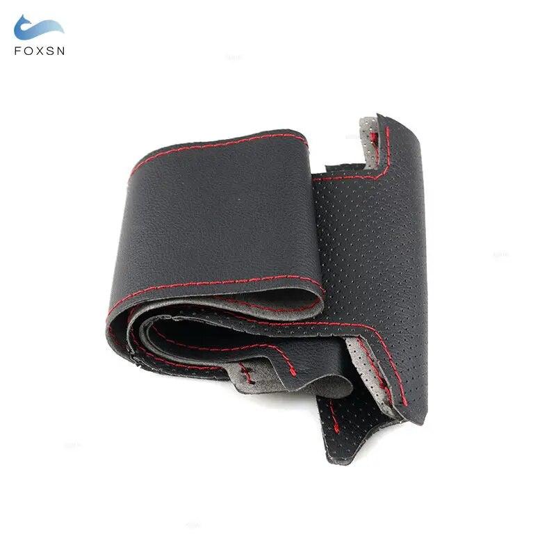 Braid Steering Wheel For Mini Hatchback Clubman Clubvan Convertible Coupe Roadster 3-Spoke Car Steering Wheel Leather Cover Trim