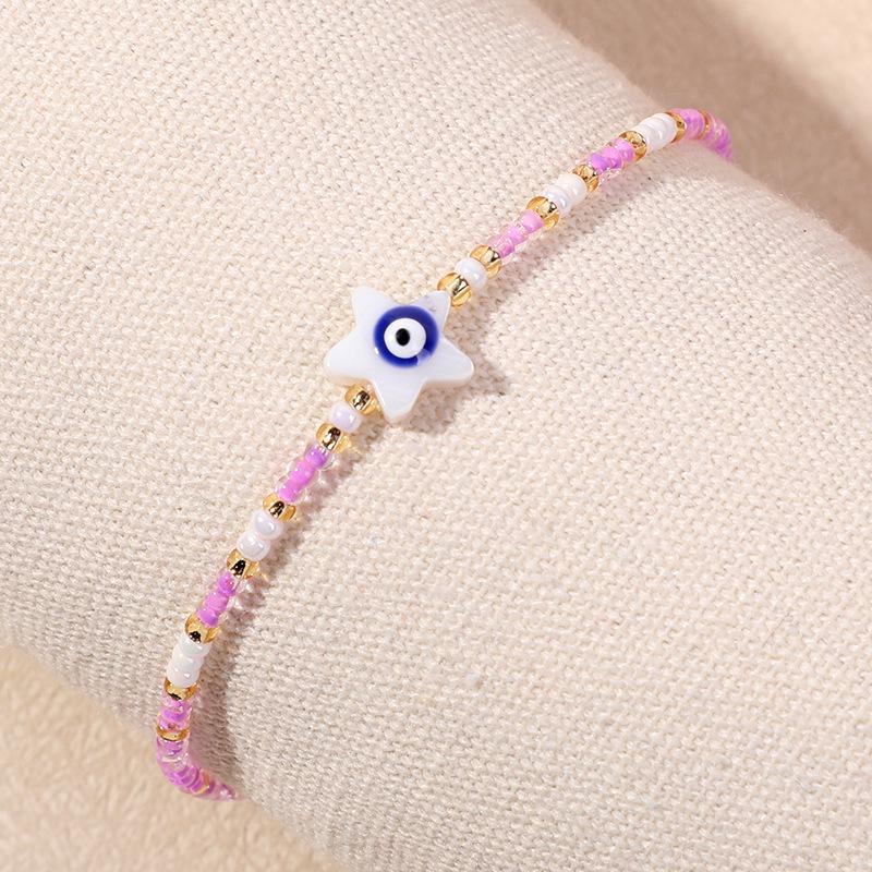 Браслет из бусин «Глаз дьявола» ручной работы с дизайном стеклянной ниши