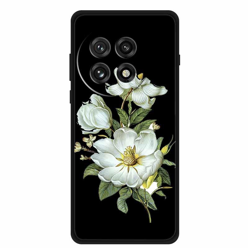 Черный силиконовый чехол для OnePlus 13 5G Чехол Мультяшный кот Мягкая задняя крышка для OnePlus Ace5 5G Ace 5 Pro 13R Чехол для телефона Оболочка Coque