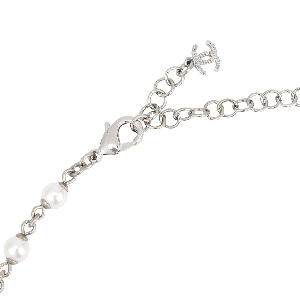 CHANEL Necklaces Women's Silver/White ABE884-B19264-NADDW