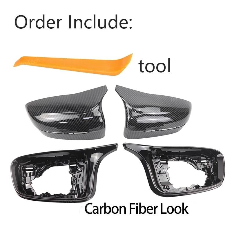 Carbon Fiber Rearview Mirror Cap Wing Side Mirror Cover For BMW 3 4 5 7 8er G20 G21 G28 G11 G12 G14 G15 G16 G30 G31 G38 G22 LHD