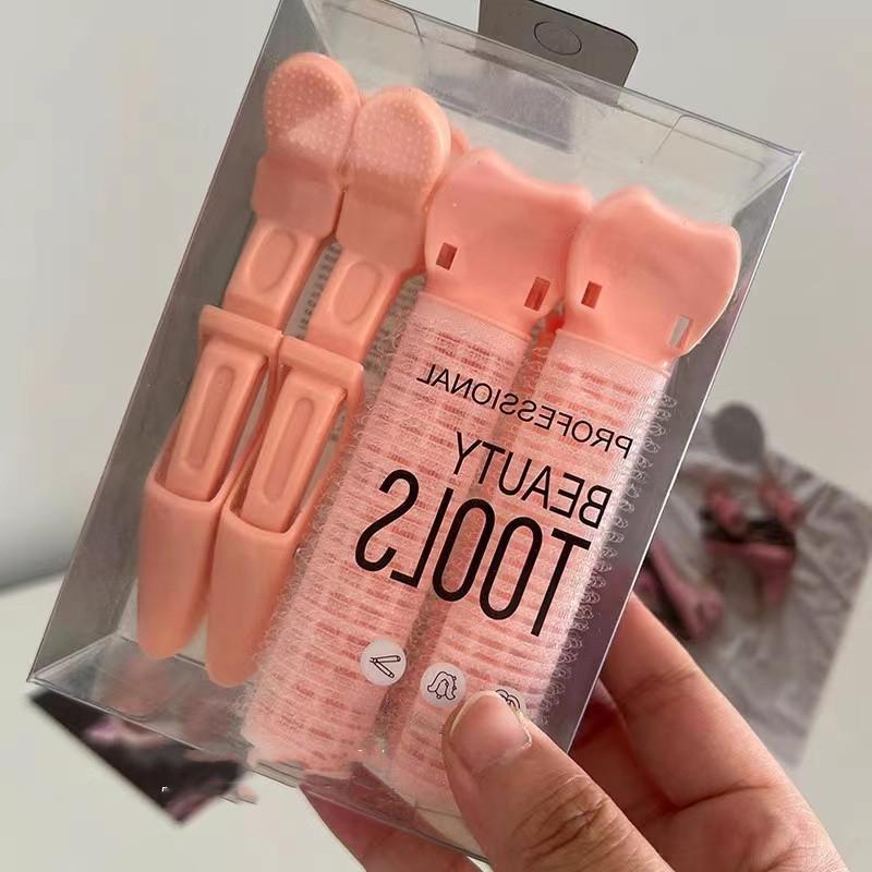 4 шт., вьющиеся роликовые волосы с корнем, натуральные пушистые заколки для волос, набор челки, заколки для укладки волос, заколки для волос, корейские аксессуары для укладки волос