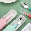 Stainless Steel Baby Feeding Spoons Silicone Heads Gentle on Gums Suitable for Everyday Use