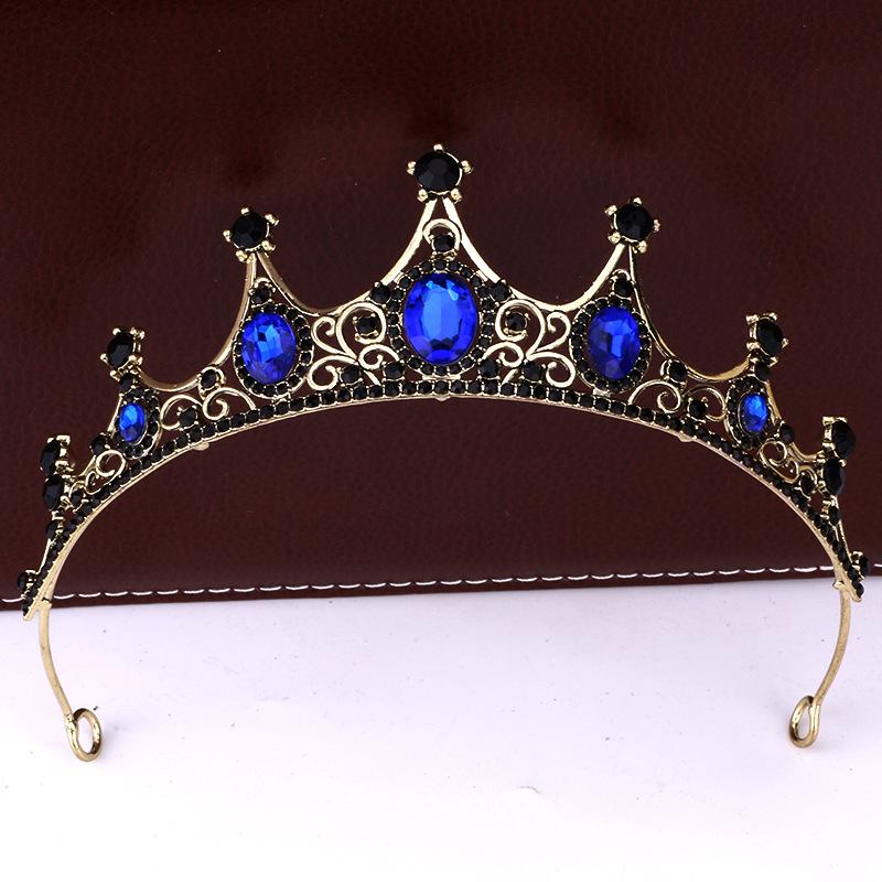 Ретро Корона Барокко Корона Тиара Принцесса Сценическое Выступление Повязка на Голову Корона для Именинницы Аксессуары для Волос