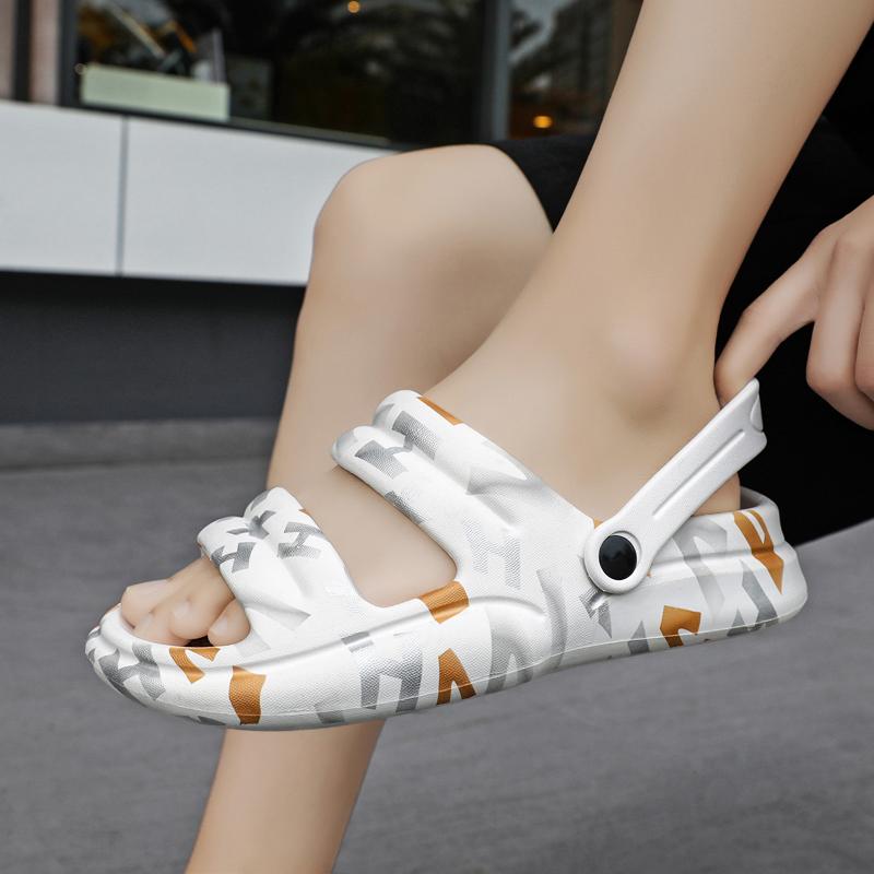 Мода Мужская и женская мода повседневная удобная мягкая подошва тапочки пляжная обувь сандалии больших размеров мужские и женские тапочки