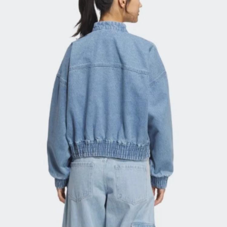 (WMNS) adidas CTT Jacket Asia Sizing 'Light Denim' Women's JZ9924