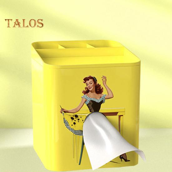 Декоративный держатель для коробки салфеток со съемной крышкой, большая емкость, уникальный дизайн, коробка для салфеток, украшение для стола